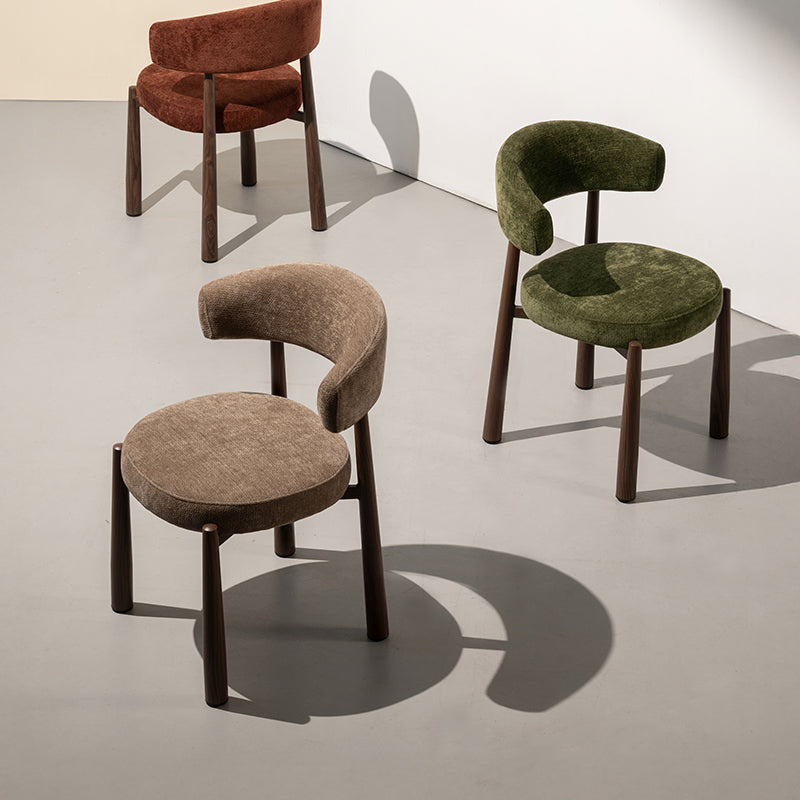 Chaise de salle à manger Lexine [Lot de 2] [Tissu effet linn]