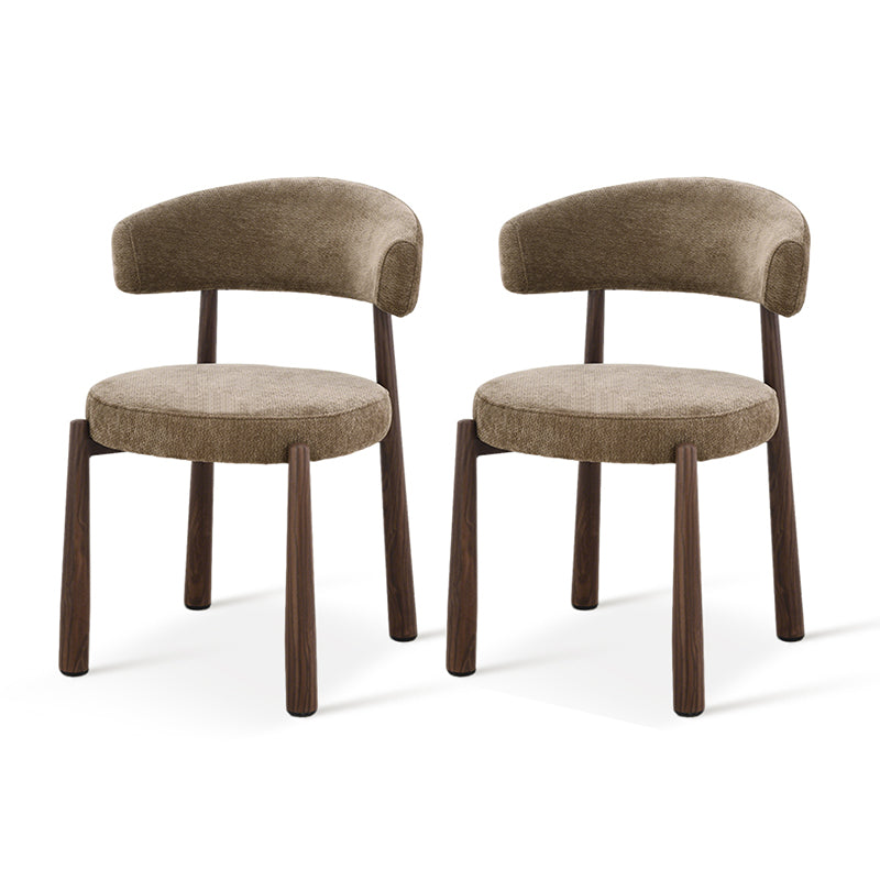 Chaise de salle à manger Lexine [Lot de 2] [Tissu effet linn]
