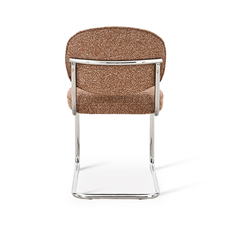 Chaise de salle à manger Danica [lot de 1] [tissu bouclé][argenté]