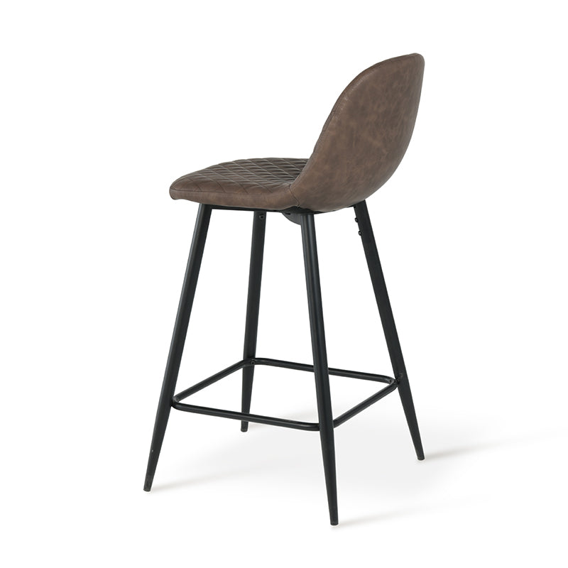 Tabouret De Bar Jarvis Diamond [Lot de 2] [Simili cuir]