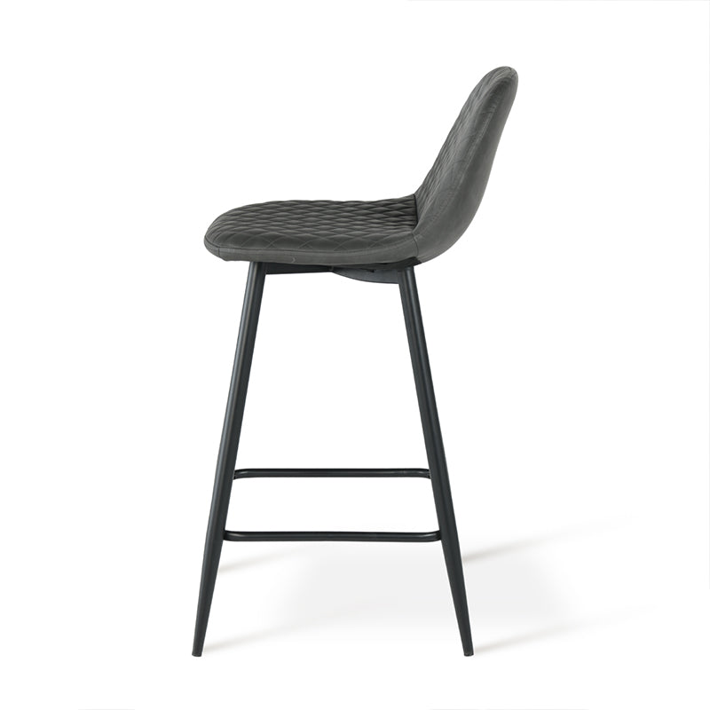 Tabouret De Bar Jarvis Diamond [Lot de 2] [Simili cuir]