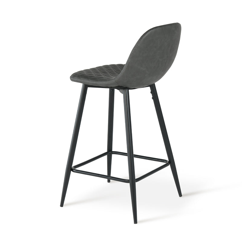 Tabouret De Bar Jarvis Diamond [Lot de 2] [Simili cuir]