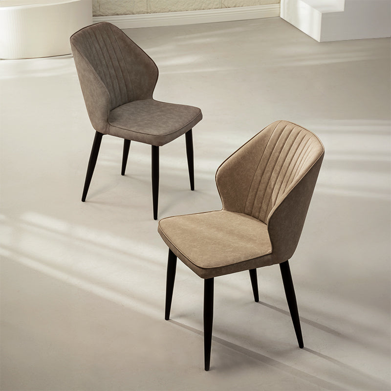 Chaise de Salle à Manger Aleena [Lot de 2] [Simili cuir]