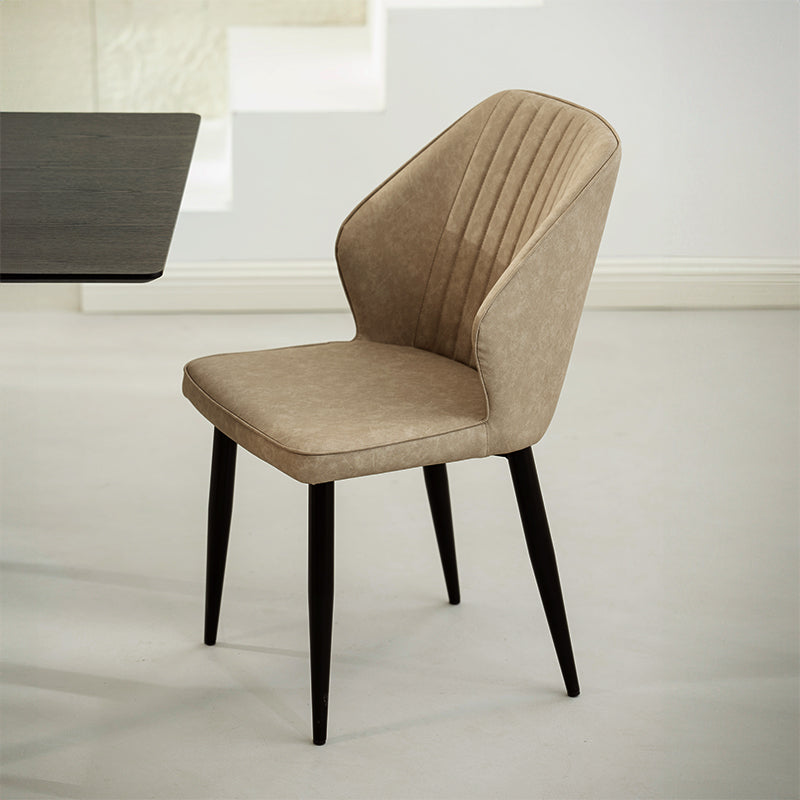 Chaise de Salle à Manger Aleena [Lot de 2] [Simili cuir]