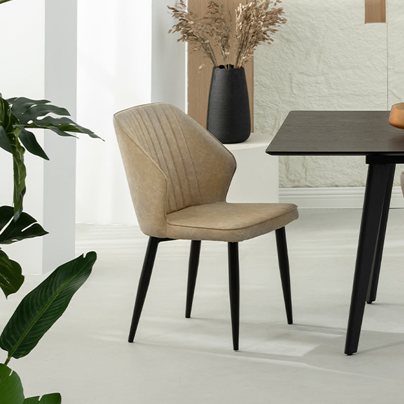 Chaise de Salle à Manger Aleena [Lot de 2] [Simili cuir]