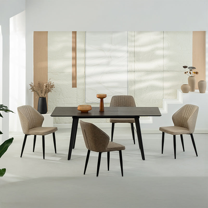 Chaise de Salle à Manger Aleena [Lot de 2] [Simili cuir]