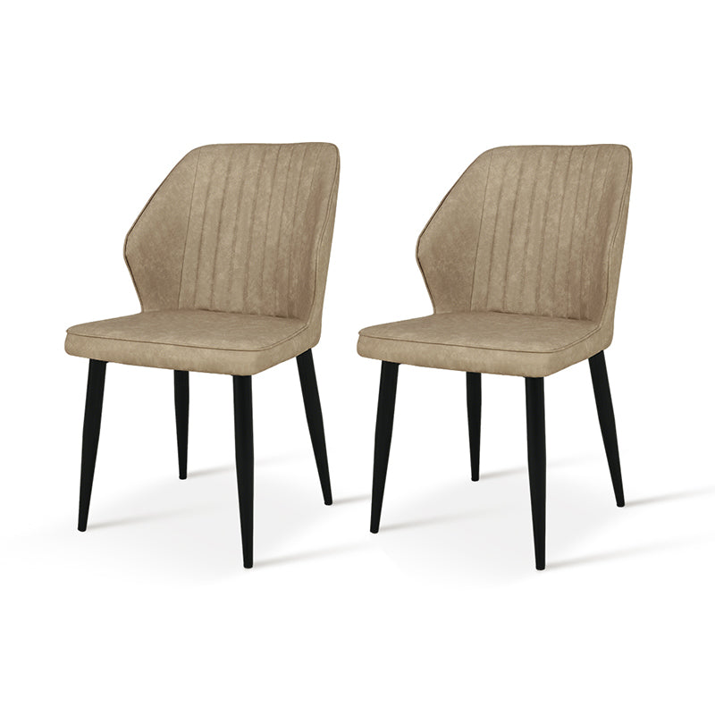 Chaise de Salle à Manger Aleena [Lot de 2] [Simili cuir]