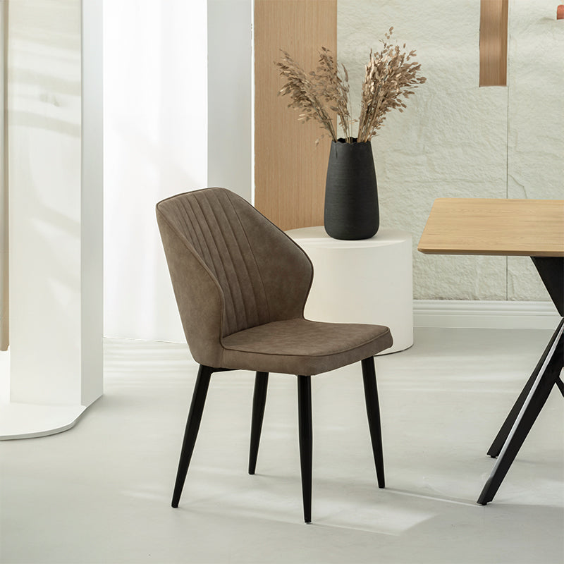 Chaise de Salle à Manger Aleena [Lot de 2] [Simili cuir]