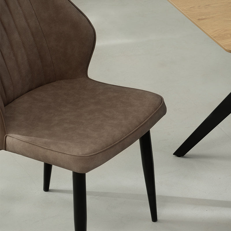 Chaise de Salle à Manger Aleena [Lot de 2] [Simili cuir]