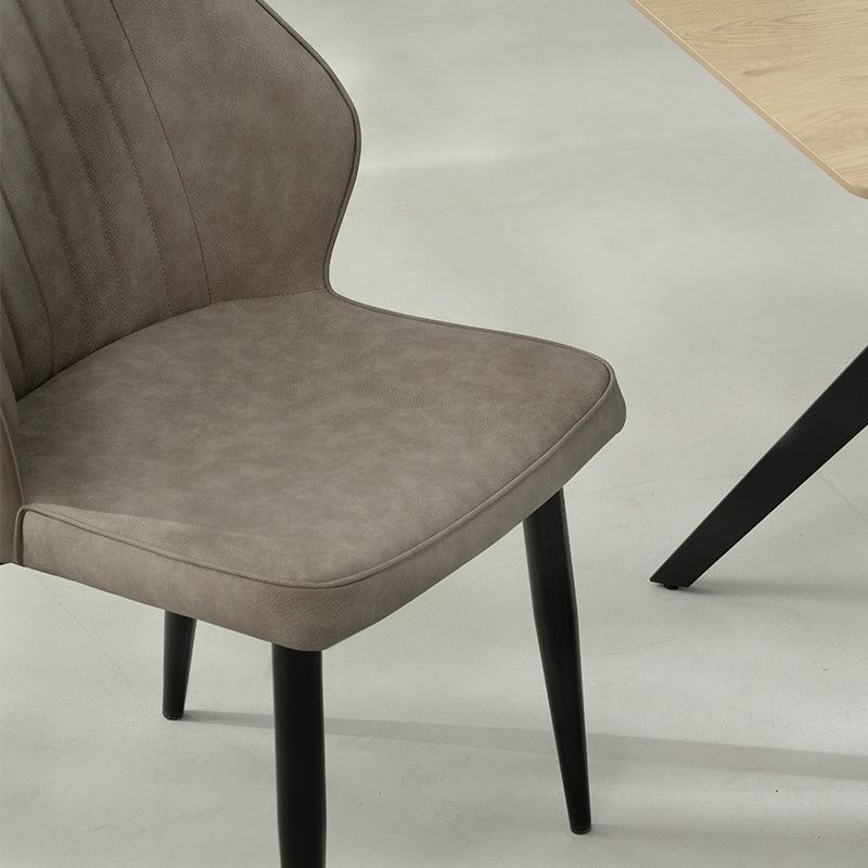 Chaise de Salle à Manger Aleena [Lot de 2] [Simili cuir]