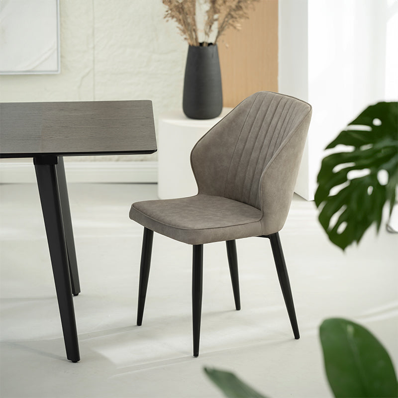 Chaise de Salle à Manger Aleena [Lot de 2] [Simili cuir]