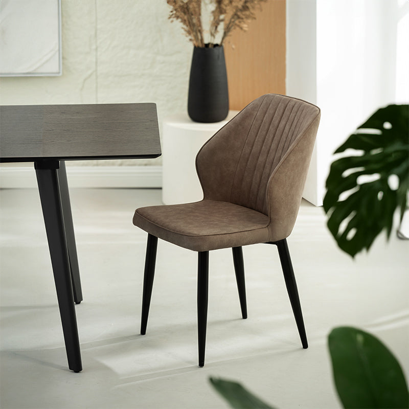 Chaise de Salle à Manger Aleena [Lot de 2] [Simili cuir]