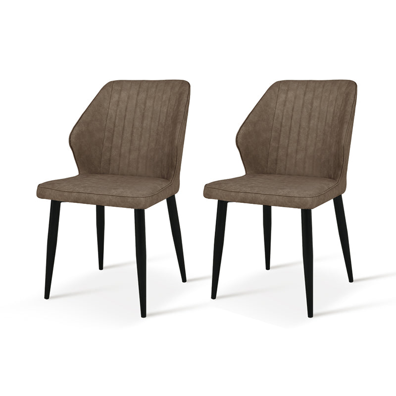 Chaise de Salle à Manger Aleena [Lot de 2] [Simili cuir]