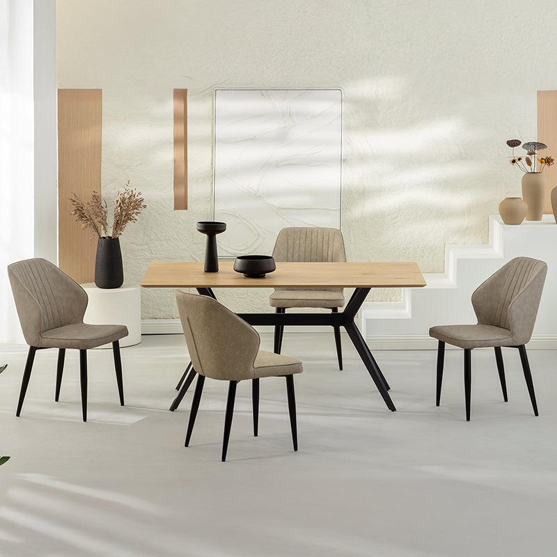 Chaise de Salle à Manger Aleena [Lot de 2] [Simili cuir]