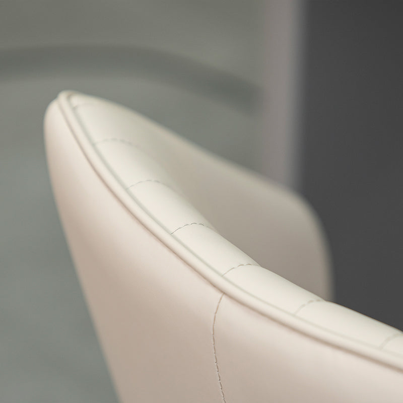 Chaises de salle à manger Aleena [Lot de 1] [Similicuir] [Crème]