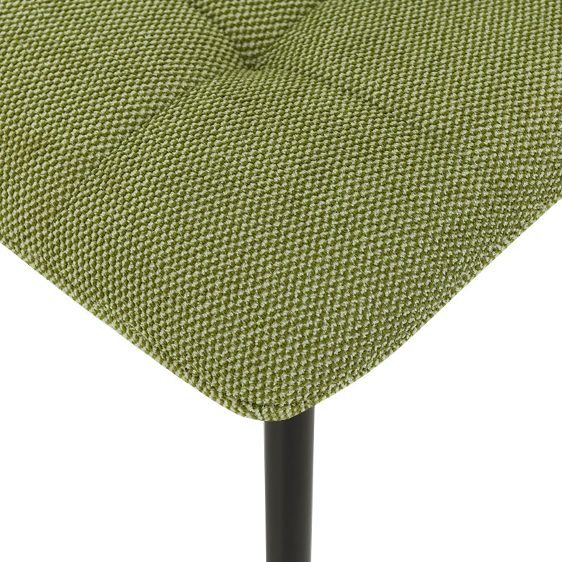 Chaise de Salle à Manger Aoife [Lot de 2] [Tissu effet lin] [Jambes de couleur claire]