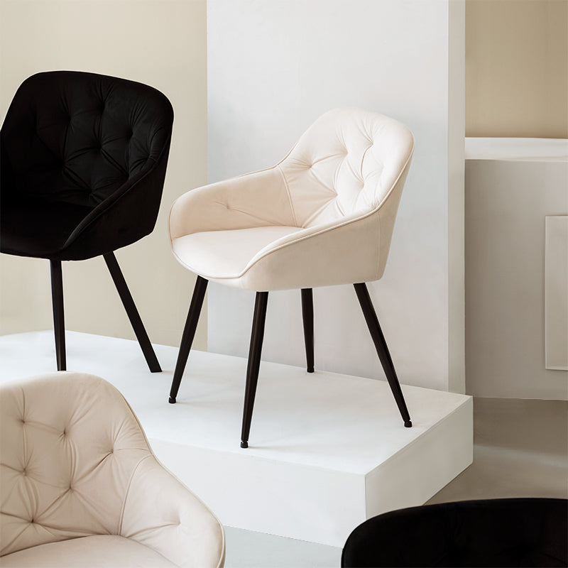 Fauteuil salle à manger Keaton [Lot de 2] [Velours]