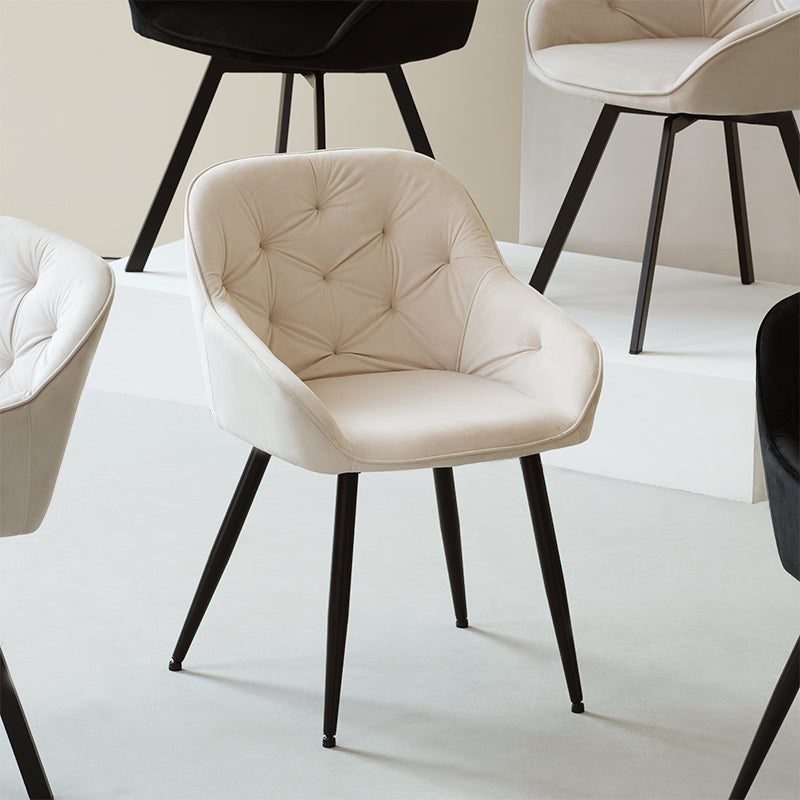 Fauteuil salle à manger Keaton [Lot de 2] [Velours]