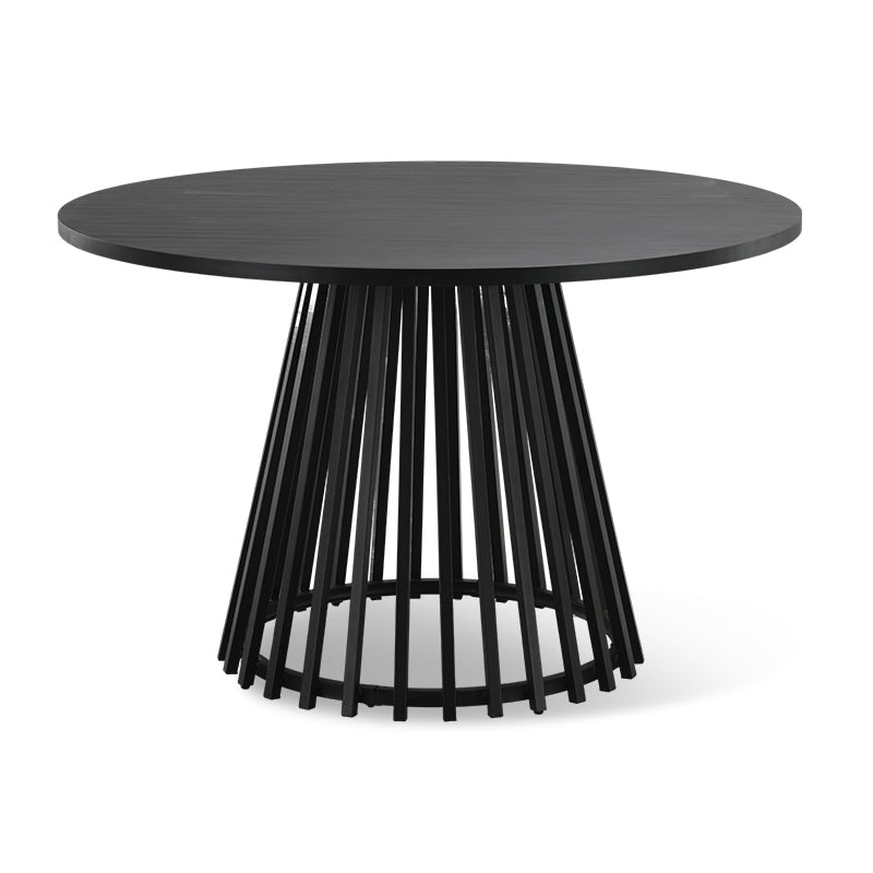 Table à manger ronde Verónica et 4 fauteuils Sienna Garden [Ensemble de salle à manger]