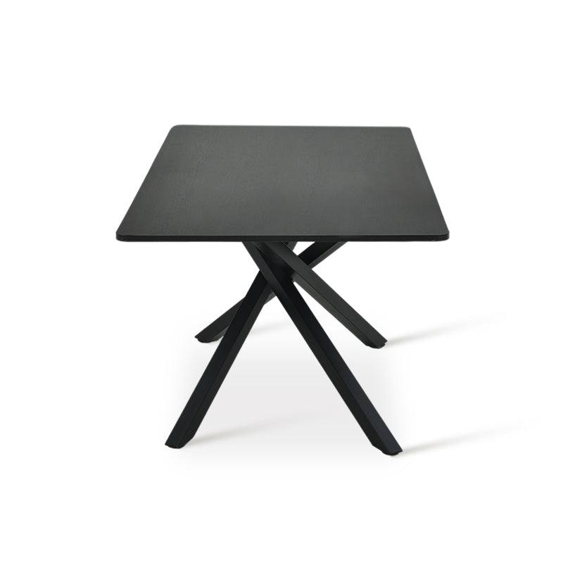 Table de salle à manger rectangulaire Thalia [Bois noir] [180 cm]
