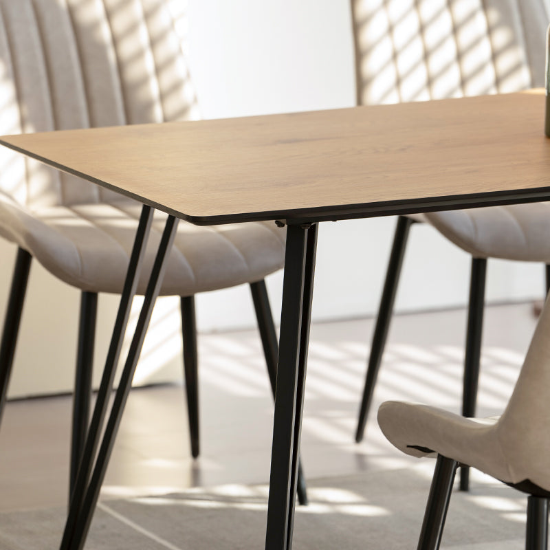 Table à Manger Rectangulaire Fareeha [Teinte bois] [160 cm]