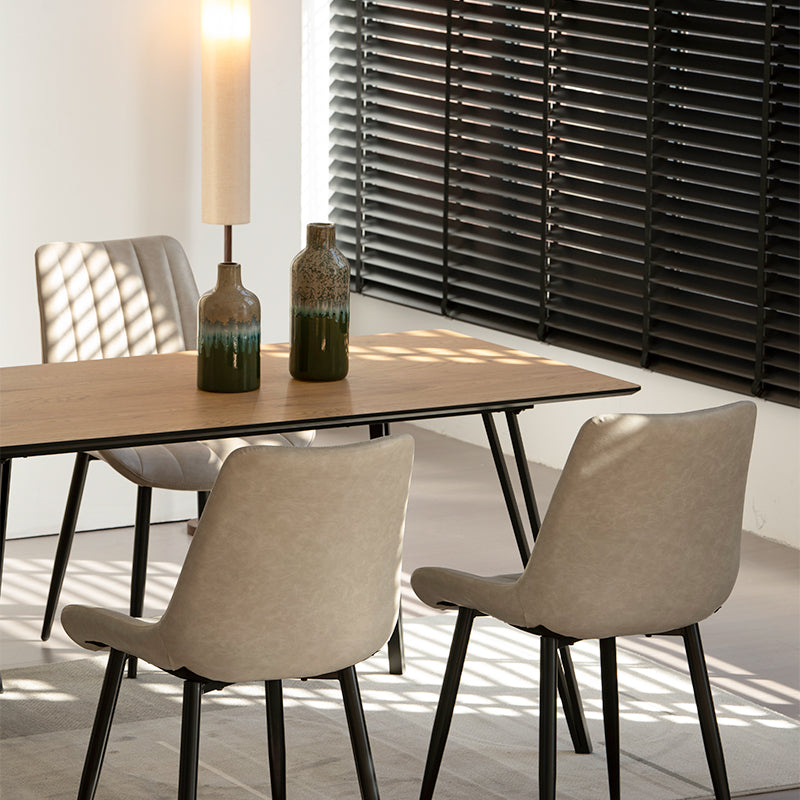 Table à Manger Rectangulaire Fareeha [Teinte bois] [160 cm]