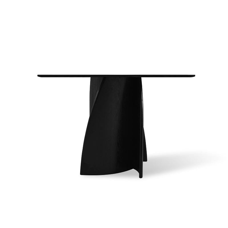 Table de salle à manger ronde Gemma [Noire] [120 cm]