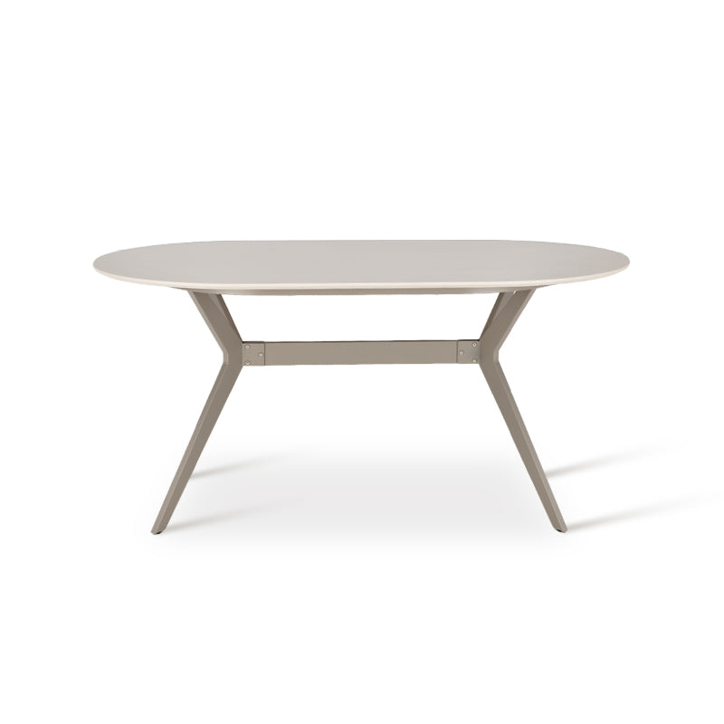Table à manger Judit ovale [Beige] [160 cm]
