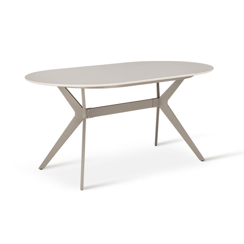 Table à manger Judit ovale [Beige] [160 cm]