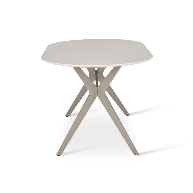 Table à manger Judit ovale [Beige] [160 cm]