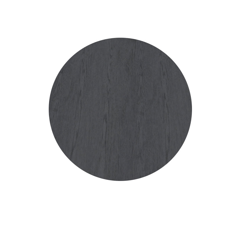 Table de salle à manger ronde Tiana [Travertin & Bois noir] [80 cm]