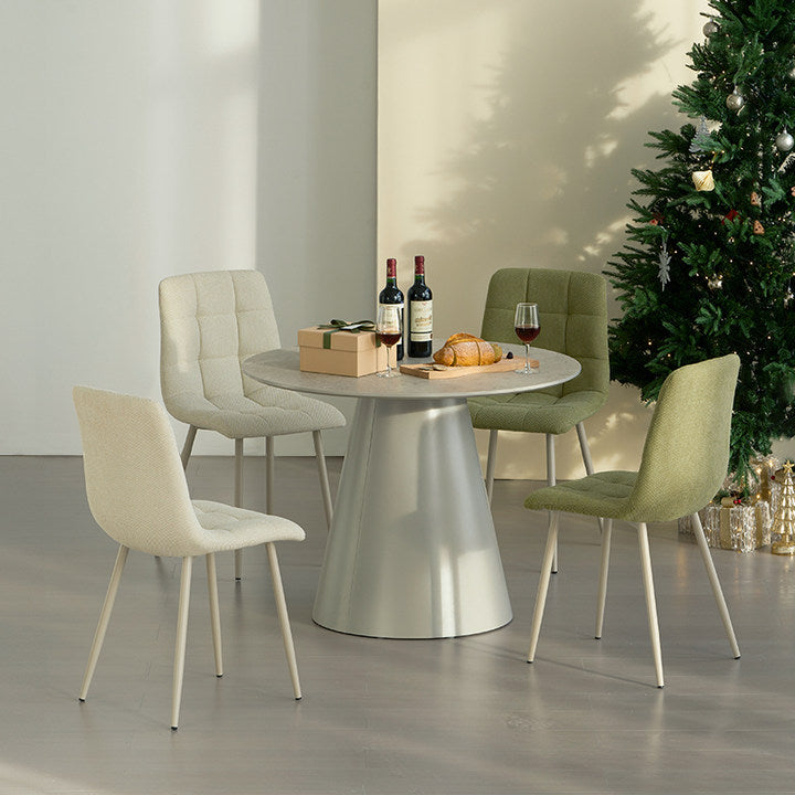 Table de salle à manger ronde Elowen [Gris] [100 cm]