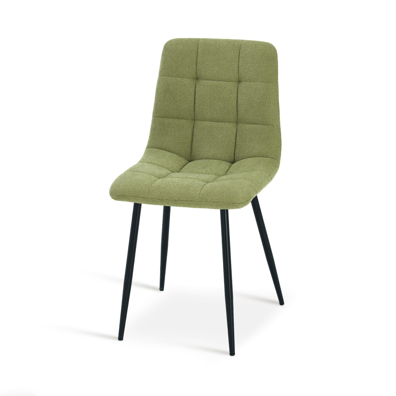 Chaise de Salle à Manger Aoife [Lot de 2] [Tissu effet lin] [Jambes de couleur claire]