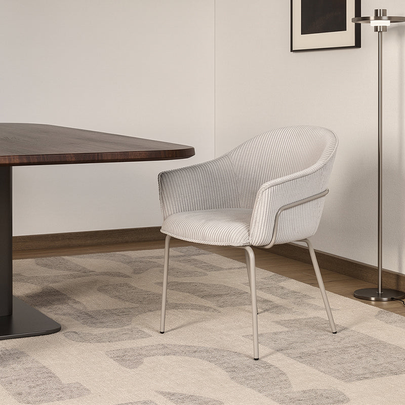 Fauteuil salle à manger Beatrix [Velours][Lot de 1]